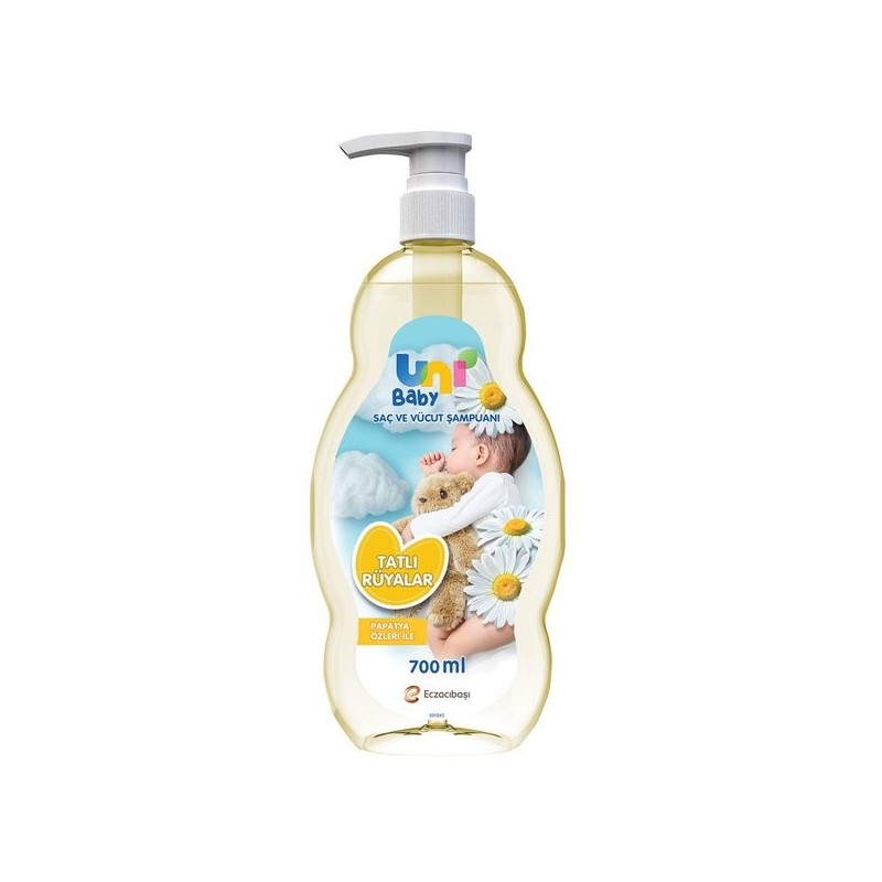 Uni Baby Tatlı Rüyalar Saç ve Vücut Şampuanı 700 ml