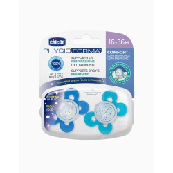 Chicco PhysioForma Comfort Silikon Emzik (16-36 Ay) 2'li - Erkek