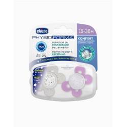 Chicco PhysioForma Comfort Silikon Emzik (16-36 Ay) 2'li - Kız