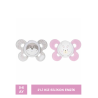 Chicco PhysioForma Comfort Silikon Emzik (0-6 Ay) 2'li - Kız