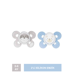 Chicco PhysioForma Comfort Silikon Emzik (0-6 Ay) 2'li - Erkek