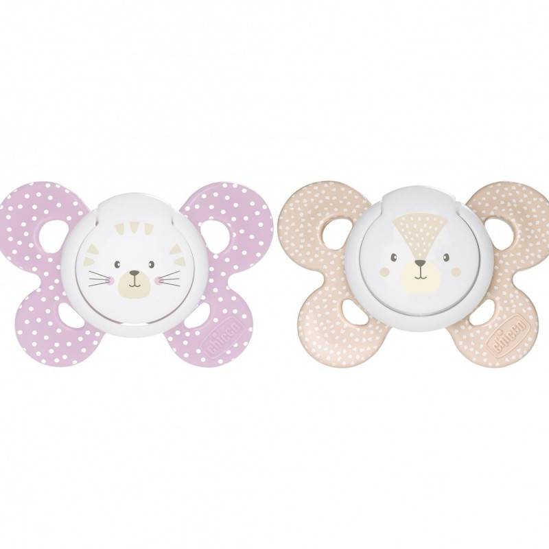 Chicco PhysioForma Comfort Silikon Emzik (6-16 Ay) 2'li - Kız