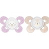 Chicco PhysioForma Comfort Silikon Emzik (6-16 Ay) 2'li - Kız