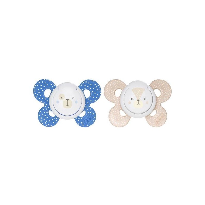 Chicco PhysioForma Comfort Silikon Emzik (6-16 Ay) 2'li - Erkek