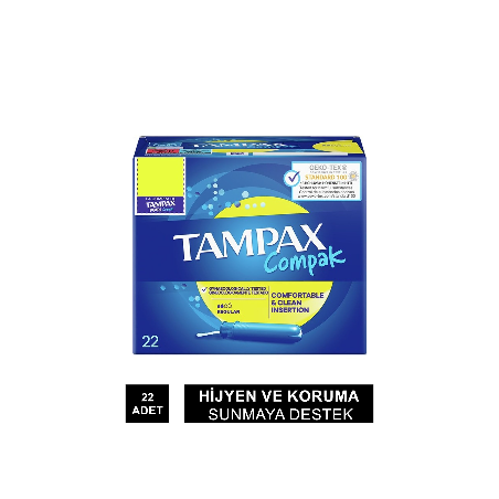 Tampax Compak Normal Tampon 22 Adet