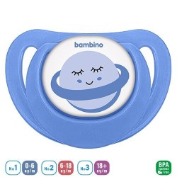 Bambino Desenli Fit Damaklı Emzik 0-6 Ay ( P2558 )