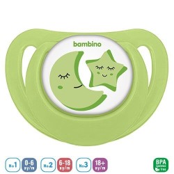 Bambino Desenli Fit Damaklı Emzik 0-6 Ay ( P2558 )