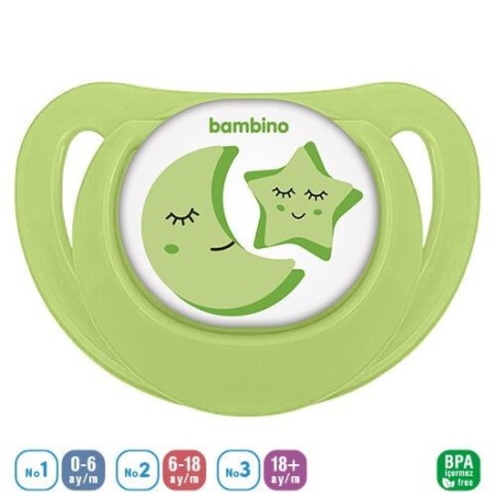 Bambino Desenli Fit Damaklı Emzik 0-6 Ay ( P2558 )