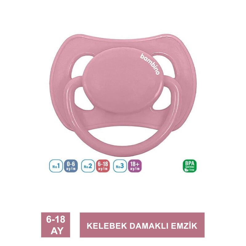Bambino Kelebek Damaklı Emzik 6-18 Ay ( P2473 )