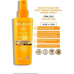 Bioxcin Sun Care Tüm Ciltler İçin Güneş Spreyi Spf 50+ 200 ml