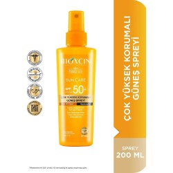 Bioxcin Sun Care Tüm Ciltler İçin Güneş Spreyi Spf 50+ 200 ml