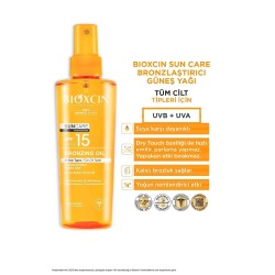 Bioxcin Sun Care Tüm Ciltler İçin Bronzlaştırıcı Yağ Spf 15 200 ml