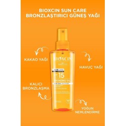 Bioxcin Sun Care Tüm Ciltler İçin Bronzlaştırıcı Yağ Spf 15 200 ml