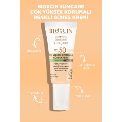 Bioxcin Sun Care Yağlı Ciltler İçin Renkli Güneş Kremi Spf50+ 50ml