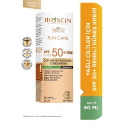 Bioxcin Sun Care Yağlı Ciltler İçin Renkli Güneş Kremi Spf50+ 50ml