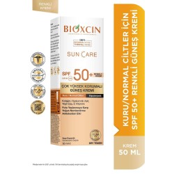 Bioxcin Sun Care Kuru/Normal Ciltler İçin Renkli Güneş Kremi Spf50+ 50 ml