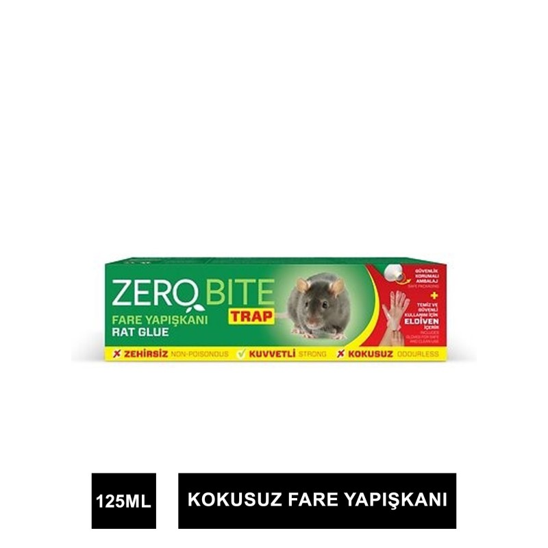 Zerobite Trap Fare Yapışkanı ( Eldiven Hediyeli ) 125 ml