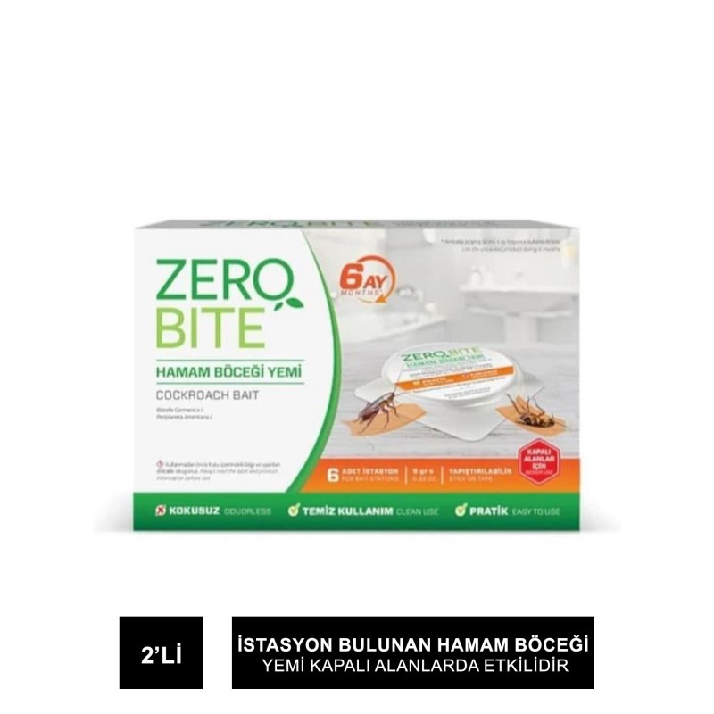 Zerobite Hamam Böceği Yemi 2 İstasyon