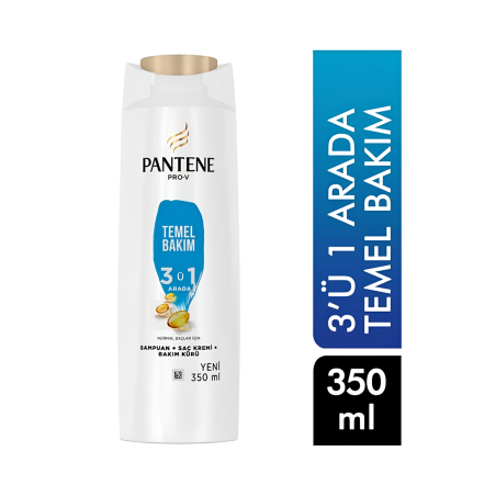 Pantene Pro-V 3ü1 Arada Temel Bakım Şampuanı 350 ml