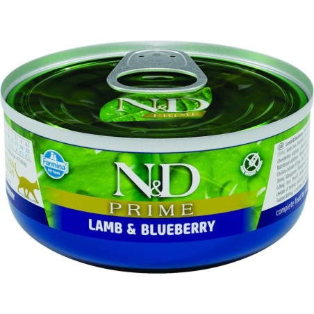 N&D Prıme Kedi konserve Kuzu&Yaban Mersini 70 gr