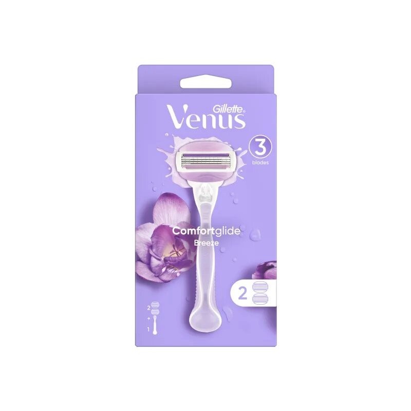 Gillette Venüs Comfortglide Breeze Tıraş Makinesi + 2 Yedek Bıçak