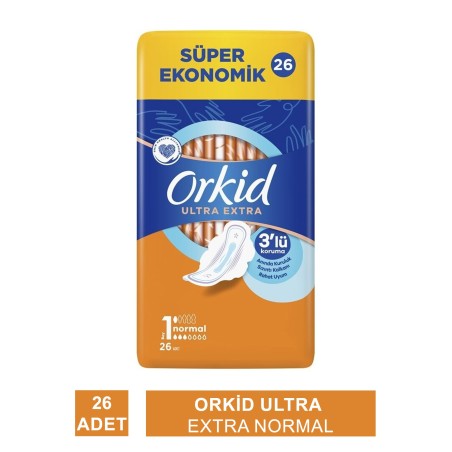 Orkid Ultra Extra Normal ( Boy 1 ) Hijyenik Ped 26 Adet