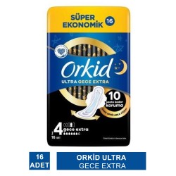 Orkid Ultra Gece Extra ( Boy 4 ) Hijyenik Ped 16 Adet