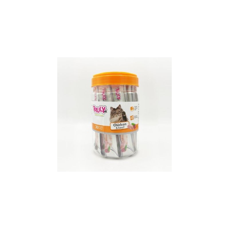 Truly Sıvı Kedi Ödülü Tavuk - Biftek 30x14 Gr