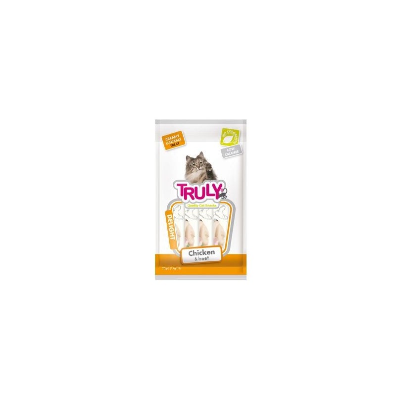 Truly Sıvı Kedi Ödülü Tavuk - Biftek 5x14 Gr