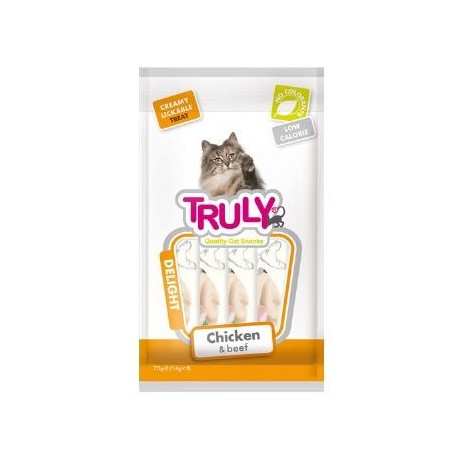 Truly Sıvı Kedi Ödülü Tavuk - Biftek 5x14 Gr