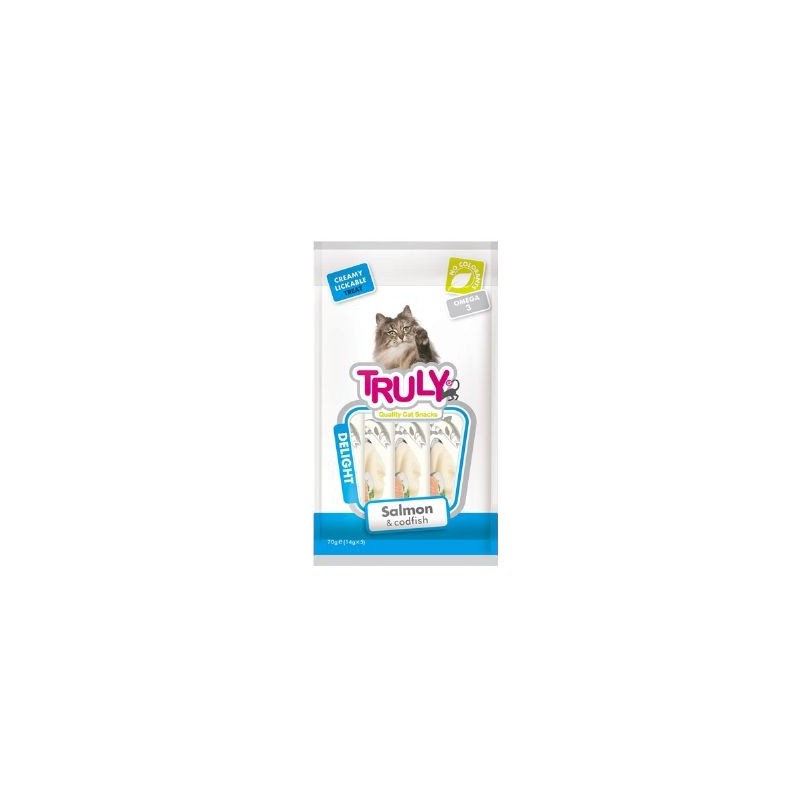 Truly Sıvı Kedi Ödülü Somon - Morina 5x14 Gr