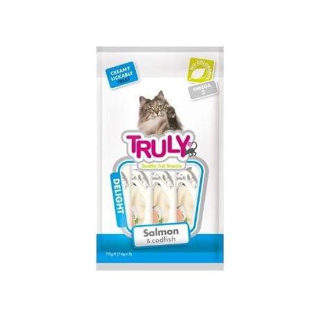 Truly Sıvı Kedi Ödülü Somon - Morina 5x14 Gr