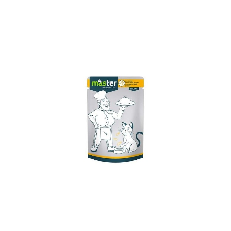 Master Tavuk Etli Pouch Kedi Maması 80 Gr.