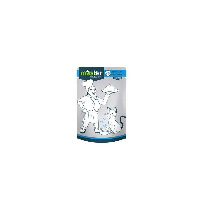 Master Balıklı Pouch Kedi Maması 80 Gr.