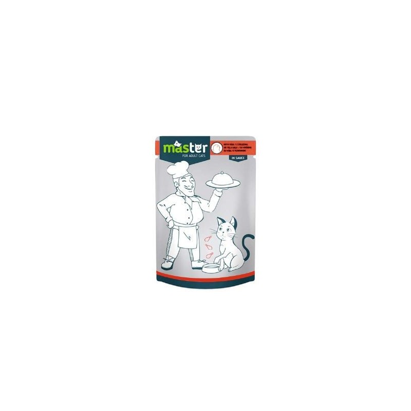 Master Kümes Hayvanlı Pouch Kedi Maması Jöle 80Gr.