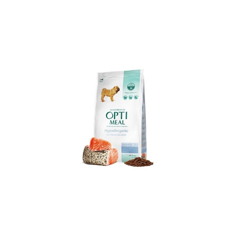 Optimeal Somon Etli Orta ve İri Irklar İçin Hypoalerjenik Yetişkin Köpek Maması 1,5Kg