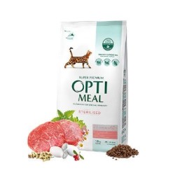 Optimeal Dana Etli-Sorgumlu Kısır Kedi Mam.1,5Kg