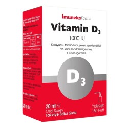 İmuneks Vitamin D3 1000 IU Sprey 20 ml
