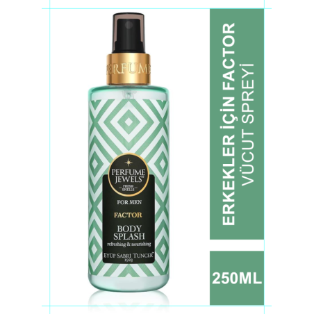 Eyüp Sabri Tuncer Perfume Jewels Factor Erkek Vücut Spreyi  250 ml