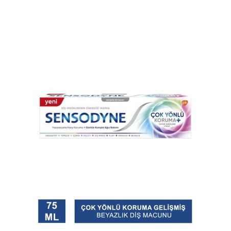 Sensodyne Çok Yönlü Koruma Gelişmiş Beyazlık Diş Macunu 75 ml