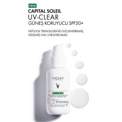 Vichy Capital Soleil Uv-Clear Spf50+ Güneş Koruyucu 40 ml