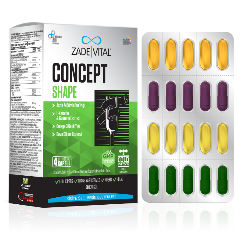 Zade Vital Concept Shape 60 Kapsül