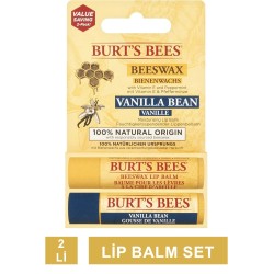 Burts Bees 2'li Lip Balm Set ( Beeswax + Vanilya ) 2x4.25gr