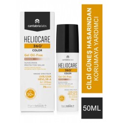 Heliocare 360 Color Gel Oil-Free Bronze Spf50+ Renkli Güneş Kremi 50 ml