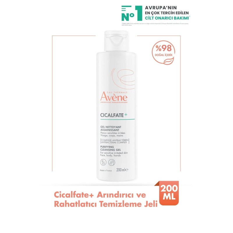 Avene Cicalfate+ Purifing Cleansing Gel - Arındırıcı Temizleme Jeli - 200 ml