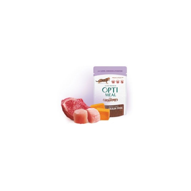 Optimeal Tavuk-Kuzu Balkabak Sos Tahılsız Yaş Ked.Mam.85G
