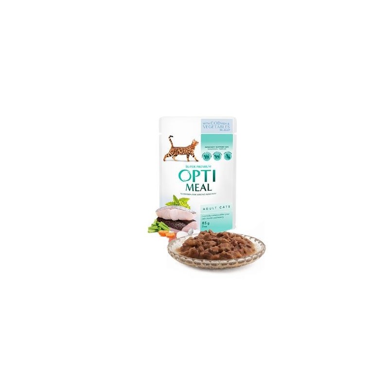 Optimeal Morina Balıklı Sebzeli Jöleli Yaş Ked.Mam.85G