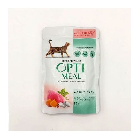 Optimeal Hindi-Ciğer Balkabağı Soslu Yaş Ked.Mam.85G