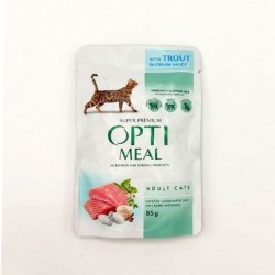 Optimeal Alabalıklı Krema Soslu Yaş Ked.Mam.85G