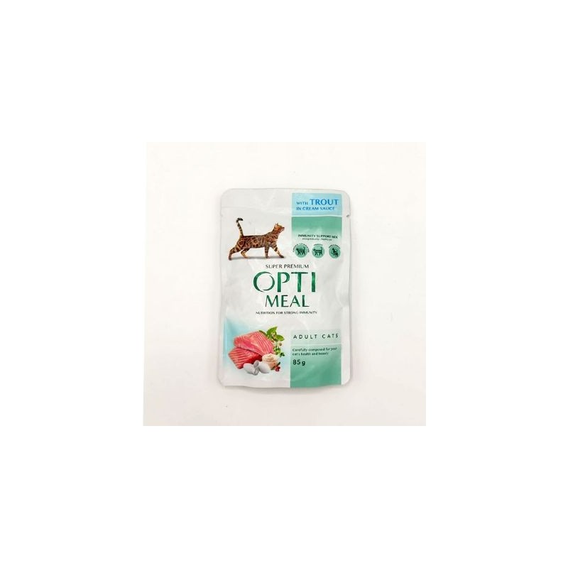 Optimeal Alabalıklı Krema Soslu Yaş Ked.Mam.85G